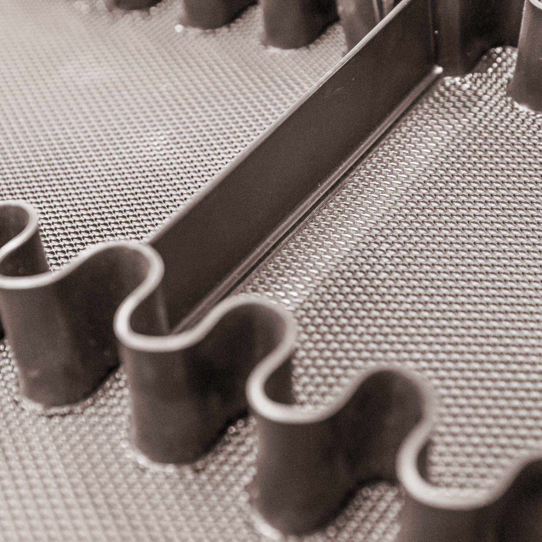 Transportband-Detail-Quadrat